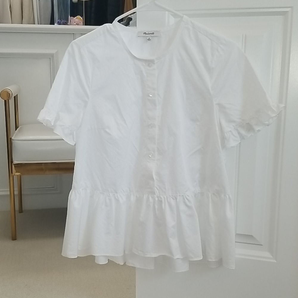 Madewell peplum top